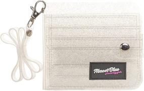 img 4 attached to 💼 Silver Women's Clear Wallet Bifold Lanyard - Handbags & Wallets