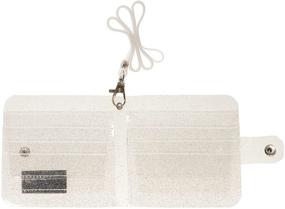 img 1 attached to 💼 Silver Women's Clear Wallet Bifold Lanyard - Handbags & Wallets