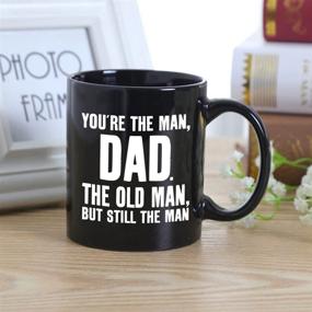 img 2 attached to 👨 Father Novelty Ceramic Coffee Cup: Quirky and Endearing Gift for Dad!