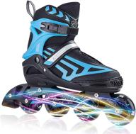 🔥 iturnglow adjustable inline skates: illuminating wheels for kids, adults, girls, boys & ladies logo