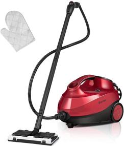 img 4 attached to 🧼 COSTWAY 2000W Multipurpose Steam Cleaner with 19 Accessories: 1.5L Tank, Heavy Duty Rolling Cleaning Machine for Carpet, Floors, Windows, and Cars in Red