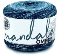 🧶 lion brand yarn mandala ombre yarn - 1 pack in harmony: vibrant and variegated thread for creative crafts logo