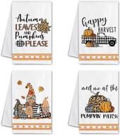 kamalove fall kitchen towels sayings decorative logo