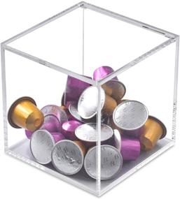 img 1 attached to Clear Acrylic Vertuoline Nespresso Capsules Coffee Pod Holder with Tea Bag Organizer and Dispenser