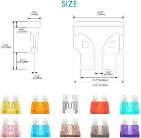 img 2 attached to 🚗 MICTUNING 100PCS ATC ATO Assorted Blade Fuse Set for Car Truck SUV Boat - 2A 3A 5A 7.5A 10A 15A 20A 25A 30A 35A Automotive Replacement Fuses