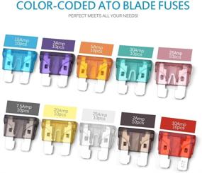 img 1 attached to 🚗 MICTUNING 100PCS ATC ATO Assorted Blade Fuse Set for Car Truck SUV Boat - 2A 3A 5A 7.5A 10A 15A 20A 25A 30A 35A Automotive Replacement Fuses