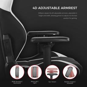 img 1 attached to 🕹️ DXRacer G Series Module Ergonomic Office Executive Video Game Chair, 4D Metal Armrest, Replaceable Seat Cushion, Standard - Black and White