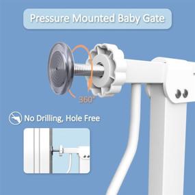 img 2 attached to 36 Inch Extra Tall Pressure Mounted Baby Gate - Walk-Thru Gate for Toddlers and Pets - Dog & Toddler Gate for Doorways and Stairways (38.5-43.3 Inch)