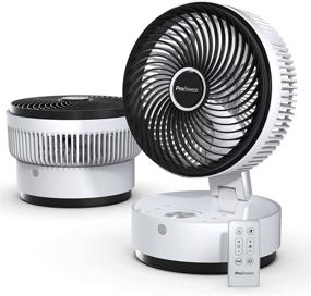 img 4 attached to 🌀 Pro Breeze Turbo Desk Fan Air Circulator - 8” Small Fan Personal Fan: Powerful, Quiet, and Versatile with Multiple Speeds and Timer - Small Desk Fan White