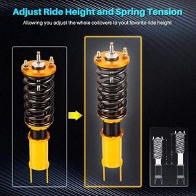 img 3 attached to 🚗 Premium Adjustable Damper Coilovers Strut for Honda Civic 1996-2000 EK2-EK9 & Acura Integra 1990-1993 | CR-X 1988-1991 Suspension Spring Shock Absorber