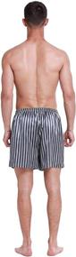 img 1 attached to Luxe Lavender Satin Boxer Shorts: Sleek Sleepwear for Men in Lounge & Relaxation