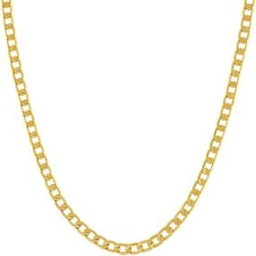 img 4 attached to Dazzling Lifetime Jewelry Necklaces for Women and Boys: Featuring Exquisite Plating Designs