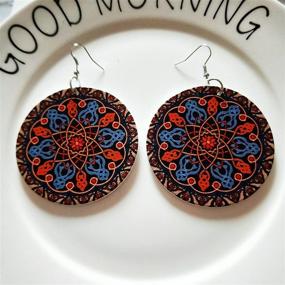 img 1 attached to Серьги African Painted Earring Lightweight