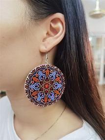 img 3 attached to Серьги African Painted Earring Lightweight