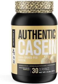 img 4 attached to 🥛 Premium Grass-Fed Micellar Casein Protein Powder - Low Carb, Non-GMO, Slow Absorbing for Enhanced Post Workout Muscle Recovery - 30 Servings, Vanilla Flavored