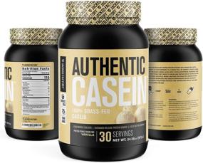 img 1 attached to 🥛 Premium Grass-Fed Micellar Casein Protein Powder - Low Carb, Non-GMO, Slow Absorbing for Enhanced Post Workout Muscle Recovery - 30 Servings, Vanilla Flavored