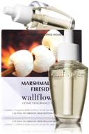 🔥 bath & body works slatkin & co marshmallow fireside wallflower home fragrance refills - 2 bulbs for long-lasting scent логотип