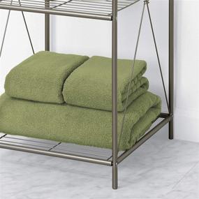 img 1 attached to 🏢 Sleek Satin Nickel Floor Stand: Zenna Home 2557NN Cross Style, Perfect for Any Space