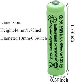 img 3 attached to Batteries AAA NIMH 600mAh 1.2V Solar Light QBLPOWER (16 штук) - идеально подходят для садовых фонарей, пультов ДУ, мышек