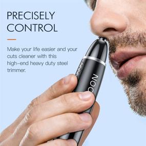 img 1 attached to 🪒 NOOA 4-IN-1 Ear and Nose Hair Trimmer: Facial Hair Removal, Eyebrow Shaping, Painless Electric Clipper for Men - ES-5531