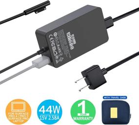 img 2 attached to 🔌 KSW KINGDO 44W Surface Pro Charger: Compatible with Surface Pro 3/4/5/6/7/X, Laptop 1/2/3, Surface Go 1/2 & Surface Book | Includes Travel Case