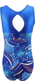 img 3 attached to 🤸 Stylish Gymnastics Leotard for Girls - Various Prints & Sizes Available