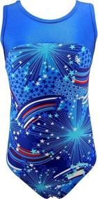 img 4 attached to 🤸 Stylish Gymnastics Leotard for Girls - Various Prints & Sizes Available