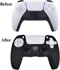 img 2 attached to 🎮 Enhanced Grip Silicone PS5 Controller Cover - Protective Skin for Sony Playstation 5 Controller