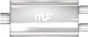 img 1 attached to 🚗 MagnaFlow 5x11 Oval Center/Dual Straight-Through Performance Muffler Exhaust in Satin Finish - Model 12590