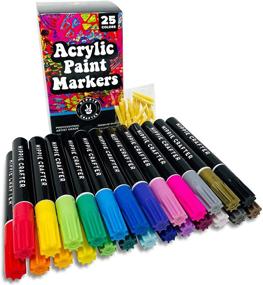 img 4 attached to HIPPIE CRAFTER Acrylic Paint Markers