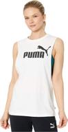 💃 stay stylish and active with the puma women's essentials+ cut off tank top логотип