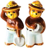 🐻 smokey the bear replica vintage-style salt and pepper shaker set by one hundred 80 degrees: a perfect blend of nostalgia and functionality logo