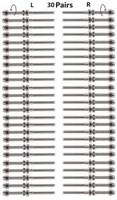 img 4 attached to 🔗 60 Pack Senmit Stainless Steel Cable Railing, Tension End Fitting Terminal with Threaded Stud, 1/8" Cable Deck Railing Hand Swage, T316 Marine Grade