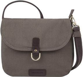 img 4 attached to Travelon Anti Theft Courier Saddle Crossbody Women's Handbags & Wallets