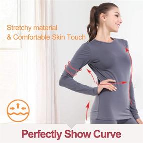 img 2 attached to Subuteay Womens Thermal Fleece X Large Sports & Fitness for Other Sports