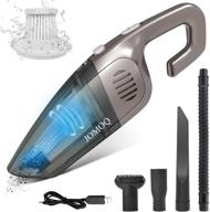 🧹 jomoq handheld vacuum cordless cleaner - 7000pa usb high power small hand vacuum, rechargeable wet/dry portable cleaner for car home pet hair (gray-black) logo