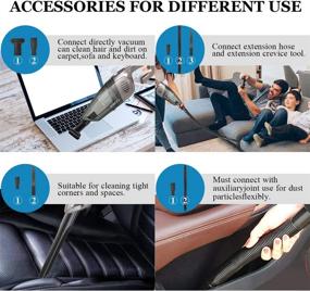 img 2 attached to 🧹 JOMOQ Handheld Vacuum Cordless Cleaner - 7000PA USB High Power Small Hand Vacuum, Rechargeable Wet/Dry Portable Cleaner for Car Home Pet Hair (Gray-Black)