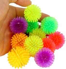 img 2 attached to 🦜 Soft Rubber Spike Ball Chew Toy for Colorful Parrot, Parrotlet, Cockatiel: Bonka Bird Toys
