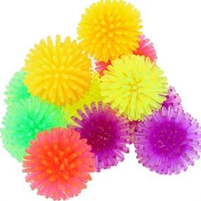 img 3 attached to 🦜 Soft Rubber Spike Ball Chew Toy for Colorful Parrot, Parrotlet, Cockatiel: Bonka Bird Toys