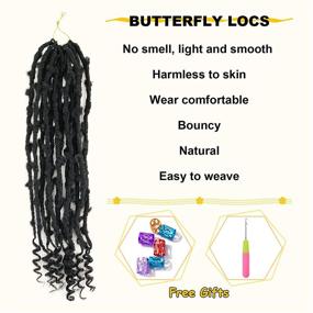 img 2 attached to Topwigy Goddess Butterfly Synthetic Braiding