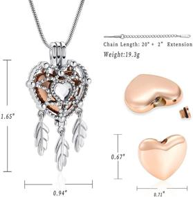 img 3 attached to Lotus Flower Shaped Cremation Jewelry Urn Pendant Necklace for Ashes