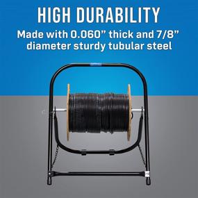 img 3 attached to 💪 Enhanced Durability Steel Cable Caddy by Jonard Tools - Accommodates Cable Reels up to 20" Diameter with a robust 100 lb Capacity