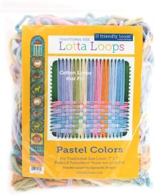 img 3 attached to Harrisville Designs Lotta Loops 7-inch Standard Pastel Cotton Loops - Creates 🧶 8 Potholders, Weaving, Crafts - Ideal for Kids and Adults in Assorted Colors