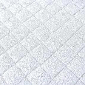 img 1 attached to Bamboo Waterproof Pack N Play Mattress Protector - Premium Terry, Soft & Smooth Mini Crib Mattress Pad for Playard