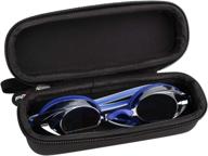 top-rated mchoi hard portable case for speedo vanquisher 2.0 mirrored swim goggle - premium protective case (case only) logo