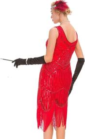 img 2 attached to GVOICE Womens 20S Gatsby Dress Women's Clothing and Dresses