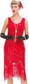 img 4 attached to GVOICE Womens 20S Gatsby Dress Women's Clothing and Dresses