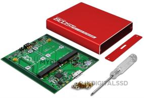 img 2 attached to 🔴 MyDigitalSSD Boost USB 3.1 SuperSpeed Plus UASP Dual mSATA SSD RAID Enclosure - Red - MDMSR-BST-USB3-RD