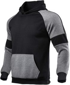 img 2 attached to Sweatsuits Hoodie Tracksuit CasualColor Jogging Men's Clothing and Active