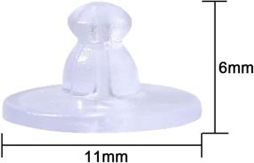 img 3 attached to 🔒 100Pairs Earring Silicone Stoppers: Ideal Replacement for Beading & Jewelry Making